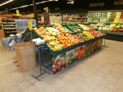 Frukt - och grönsakshyllor - TOP butik i Salacgriva