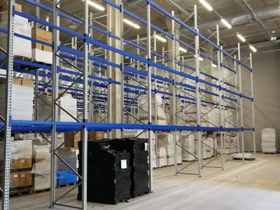 Lager i Estland - monterade lagerhyllsystem - VVN.LV.